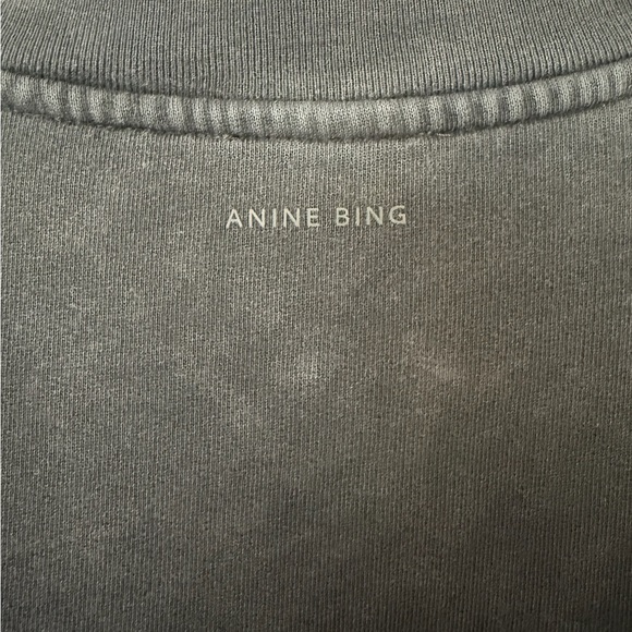 Anine Bing Alto Sweatshirt Retro Eagle - Washed Black S - Picture 3 of 4